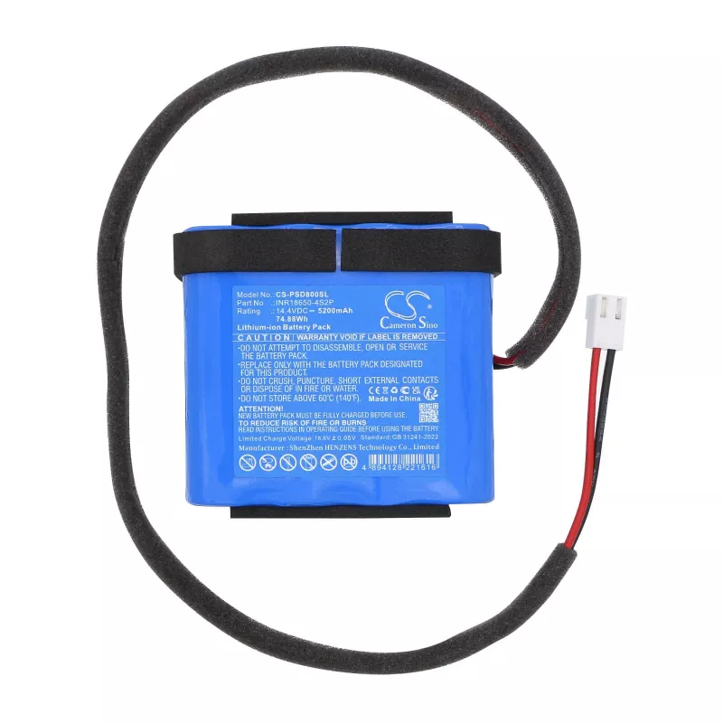 Batería de repuesto CAMERON SINO INR18650-4S2P 14,4V 2600mAh para Philips SD80 SD93 altavoz de exterior