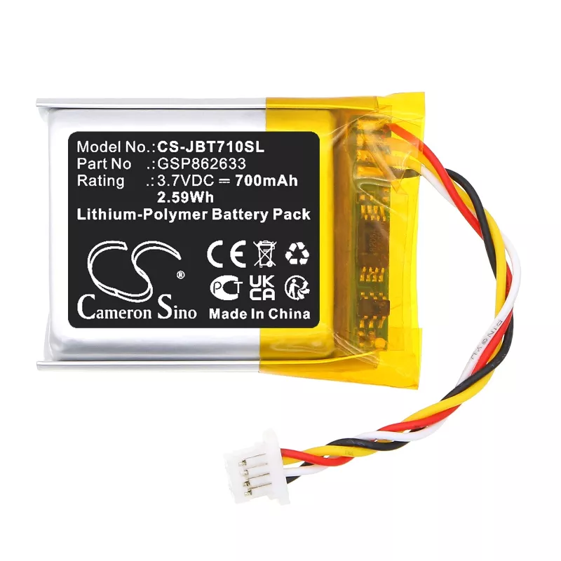 Cameron Sino CS-JBT710SL batería de repuesto para auriculares inalámbricos JBL Tune 710 BT / Tune 700 BT - 700mAh 3,7V Li-Po
