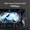 UNITEK cable óptico activo HDMI 2.1 8K 120Hz 70m negro