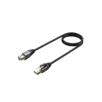 UNITEK cable de red Ethernet Cat.8 S/FTP 10m RJ45 40Gbps 2000MHz dorado negro