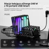 UNITEK Estación de carga 10 puertos USB-C y USB-A 240W