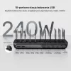 UNITEK Estación de carga 10 puertos USB-C y USB-A 240W