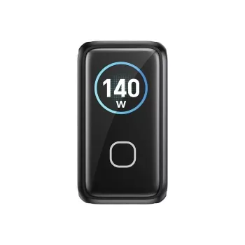 UNITEK Cargador GaN con pantalla 140W 3xUSB-C 1xUSB-A PD3.0 QC4.0 negro