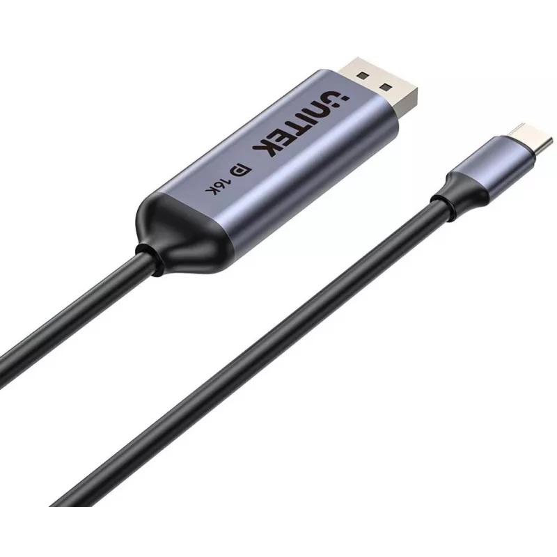 UNITEK Cable USB-C a DisplayPort bidireccional 16K 80Gbps HDR 1,8m