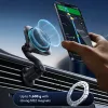 ESR Omnilock CryoBoost Cargador inalámbrico magnético MagSafe para coche con rejilla de ventilación 25W Qi2.2 negro