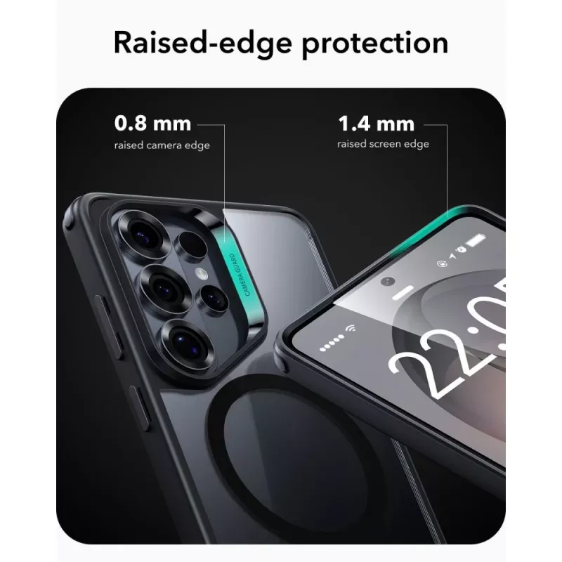 Funda ESR Classic Hybrid MagSafe para Samsung Galaxy S26 Ultra, Clear/Black