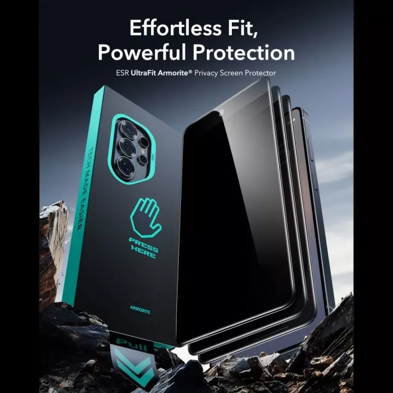 ESR UltraFit Armorite protector de pantalla de cristal templado con privacidad para Samsung Galaxy S26 Ultra