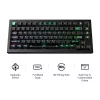 Keychron L5W-W1 Lemokey Magnetic Cyber Teclado gaming 75% de efecto Hall