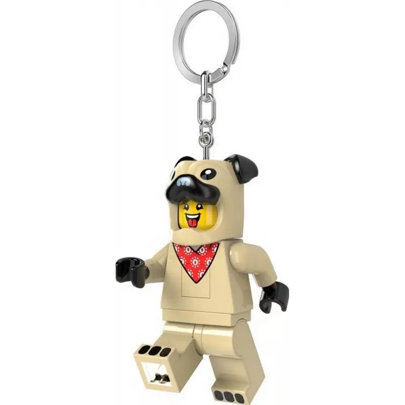 LEGO Minifigures Llavero con luz Perro pug LED LGL-KE213H