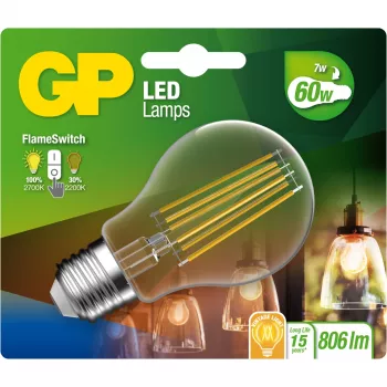 GP Lighting LED FlameSwitch E27 7W (60W) 806 lm blanco cálido/efecto llama