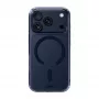 LAUT Crystal Fluro Case para iPhone 17 Pro, Clear Midnight, compatible con MagSafe