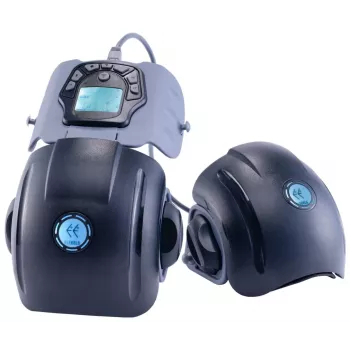 Eleeels R1 Percussion Massager para rodilla, codo, hombros - 4 accesorios, 3 velocidades, USB-C