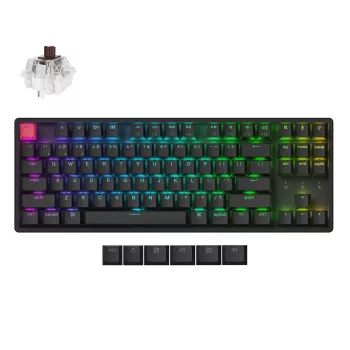 Keychron K8X-J3 80% TKL interruptor Brown RGB hot-swap negro