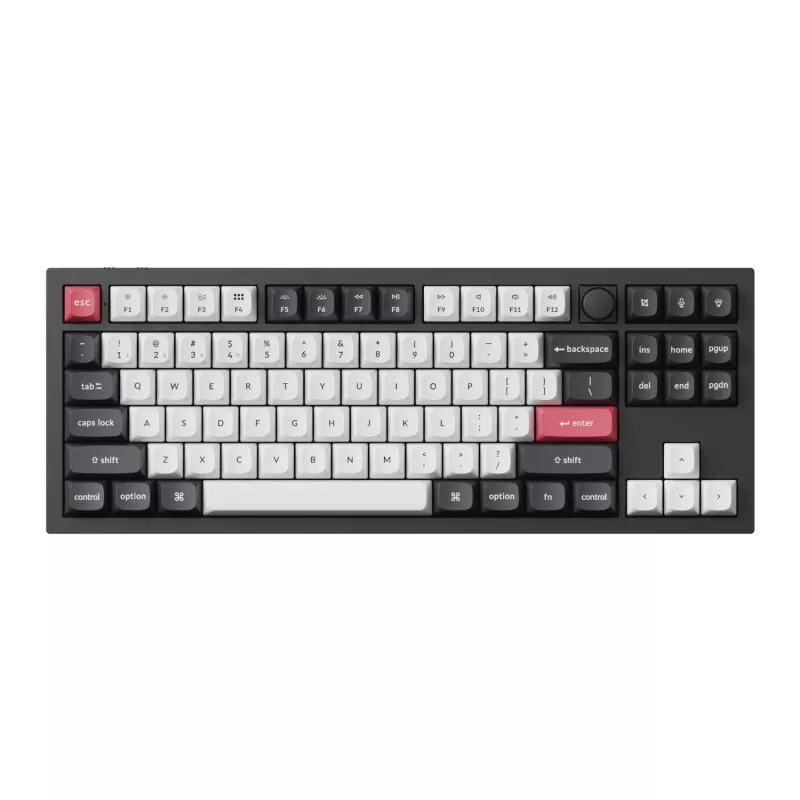 Keychron Q3H-M1 80% TKL Magnetic negro carbón