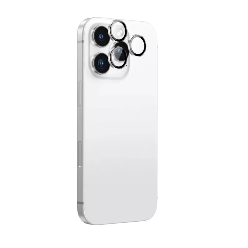 AMAZINGTHING AR 3 Lens Glass Full Clear protector de lentes de cámara de cristal templado para iPhone 16 Pro / 16 Pro Max - transparente