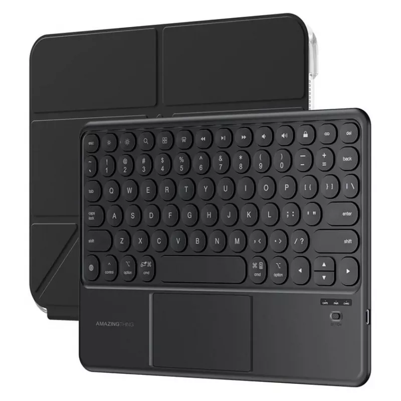 AMAZINGTHING Minimal Case Keylite Combo Funda con teclado para iPad Air 13 M3/M4 (2025/2026) - Negro