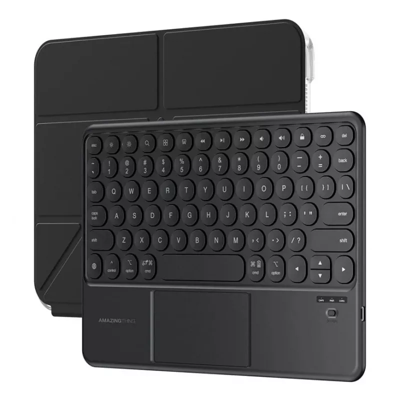 AMAZINGTHING Minimal Case KeyLite Combo Funda con teclado para iPad Air 11 M2/M3/M4 (2024/2025/2026) - Negro