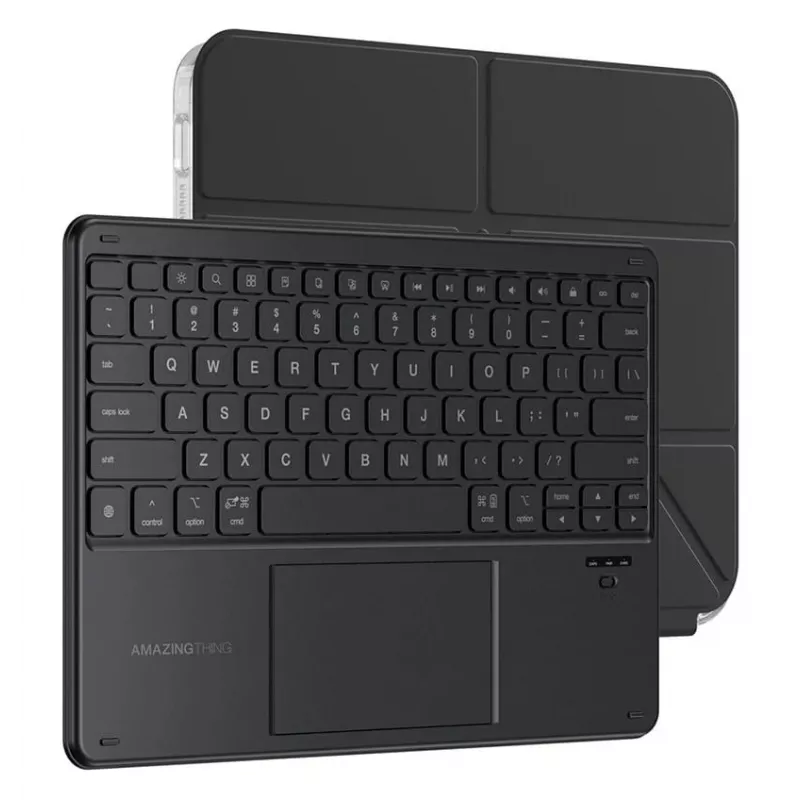 AMAZINGTHING Minimal Case Keylite Combo Funda con teclado para iPad 11 2025 - Negro