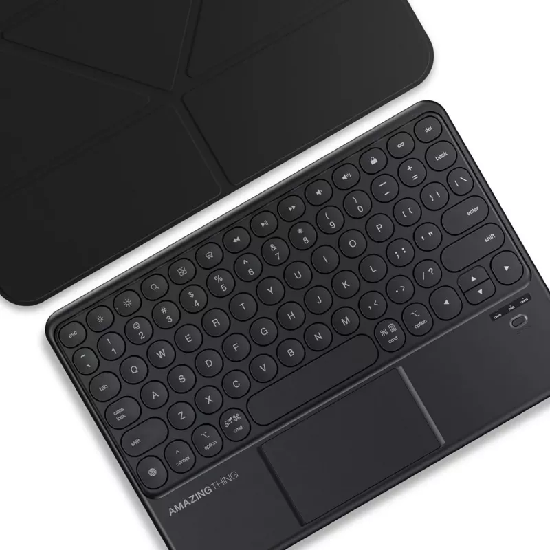 AMAZINGTHING Minimal Case Keylite Combo Funda con teclado para iPad 11 2025 - Negro