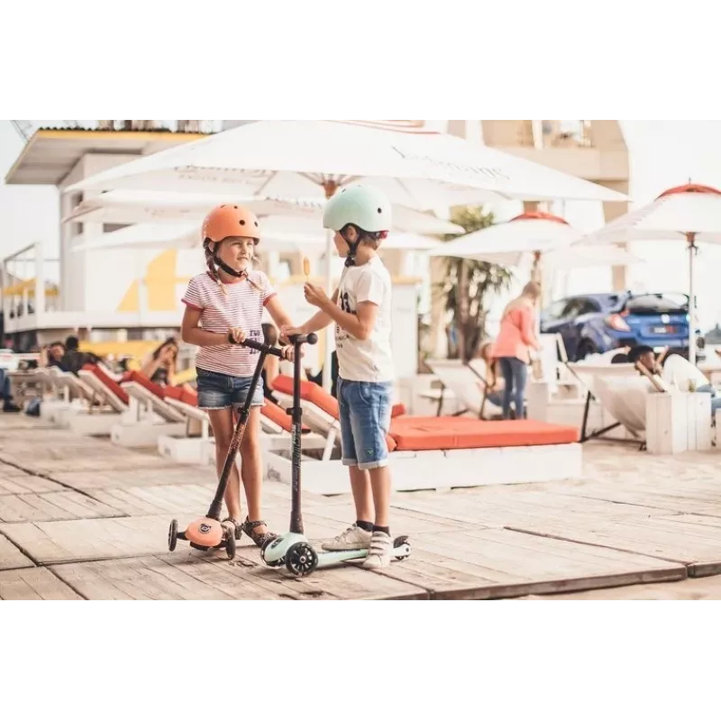 Scoot & Ride Casco S-M Peach para niños multideporte