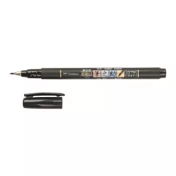 Tombow Fudenosuke Rotulador pincel punta suave negro