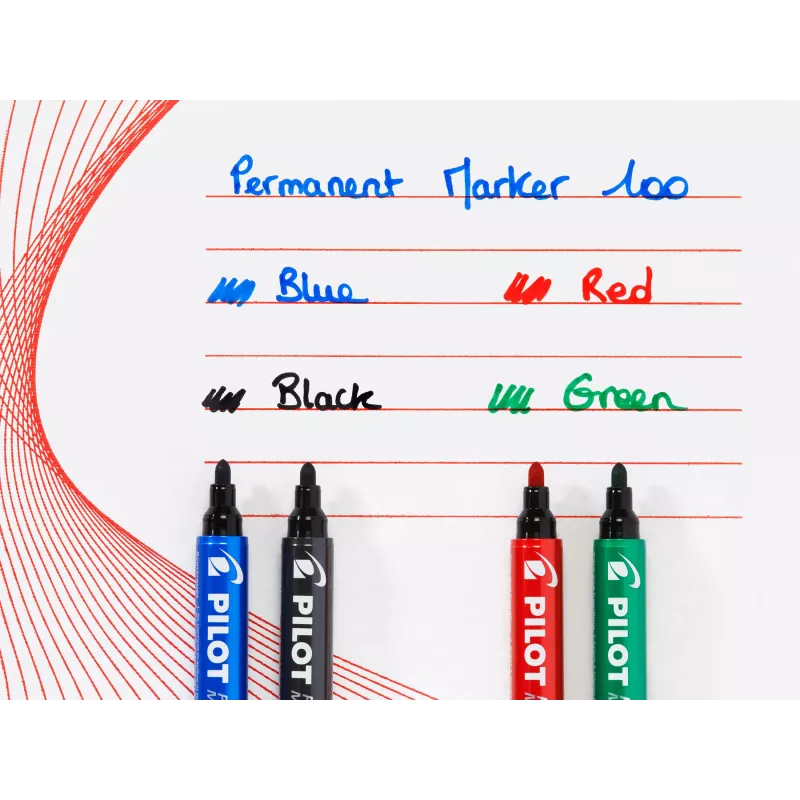 Pilot Pen 100 rotulador permanente verde 1,0 mm