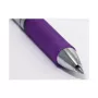 Pentel BL77-VO EnerGel bolígrafo de gel - 0,7 mm - tinta violeta - carcasa plateada - grosor de trazo medio - pack de 12