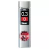 Pentel Ain Stein minas mecánicas - B - gris - 0,3 mm - 60 mm - 15 unidades