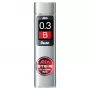 Pentel Ain Stein minas mecánicas - B - gris - 0,3 mm - 60 mm - 15 unidades
