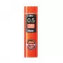 Pentel C275-2BO recarga de minas Super Hi-Polymer 0,5 mm 2B naranja 40 minas caja