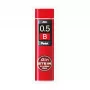 Pentel C275-BO recarga de minas Super Hi-Polymer - rojo - 0,5 mm - 40 minas - caja
