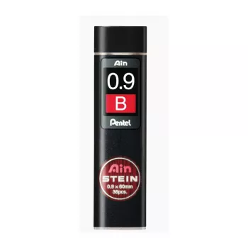 Pentel C279-BO minas Super Hi-Polymer 0,9 mm B negro 36 minas caja
