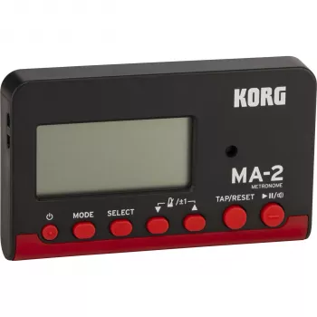 Korg MA2-BKRD metrónomo digital de bolsillo LCD negro/rojo