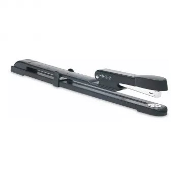 Rapesco Marlin grapadora de brazo largo de metal - 25 hojas - negro - grapado plano - metal - 47 mm - 386 mm
