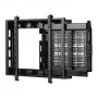 B-TECH BT7883/B soporte de pared para pantalla plana con bandeja AV extraíble, VESA 600x400, 70 kg, negro