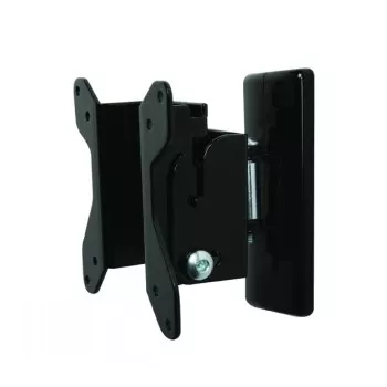 B-TECH BT7518/B Soporte de pared para pantalla plana con inclinación y giro, VESA 100x100, 20 kg