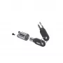 Cerradura de barra en T Kensington SpacePole de Ergonomic Solutions para MultiClip - plata/negra