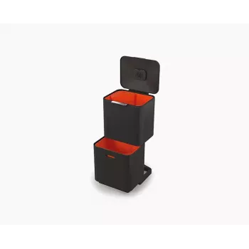 Joseph Joseph Totem Max 60L negro cubo de basura y reciclaje