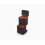 Joseph Joseph Totem Max 60L negro cubo de basura y reciclaje