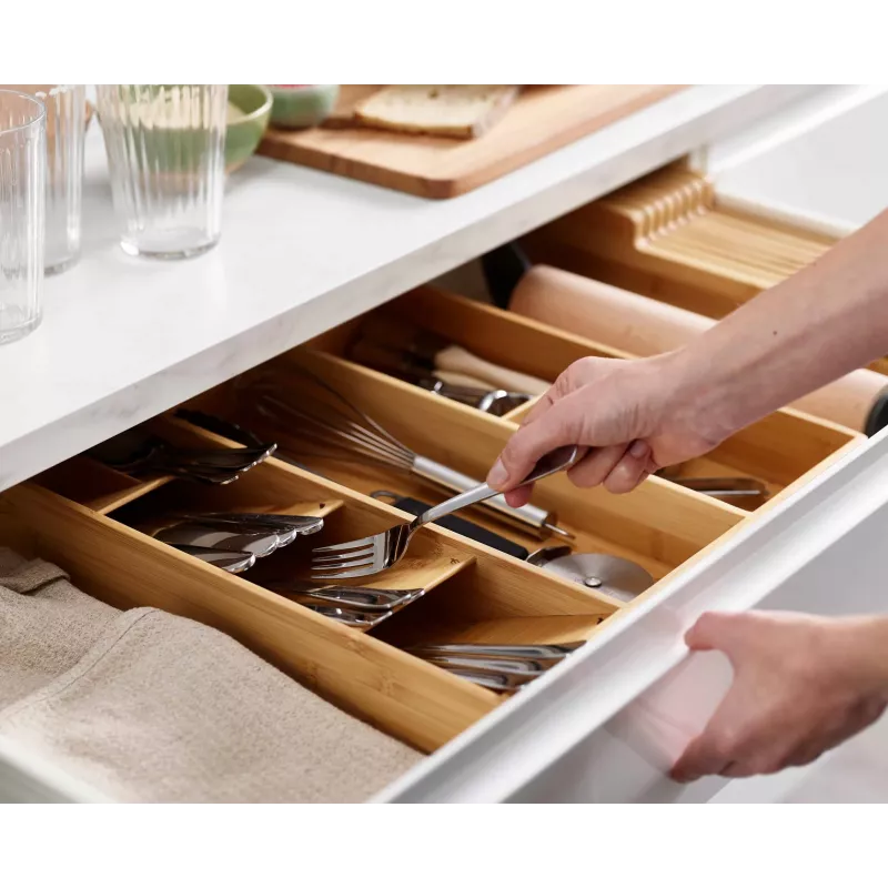 Organizador de cubiertos, utensilios y accesorios Joseph Joseph DrawerStore Bamboo