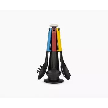 Joseph Joseph Elevate set de 6 utensilios de cocina multicolor con soporte giratorio