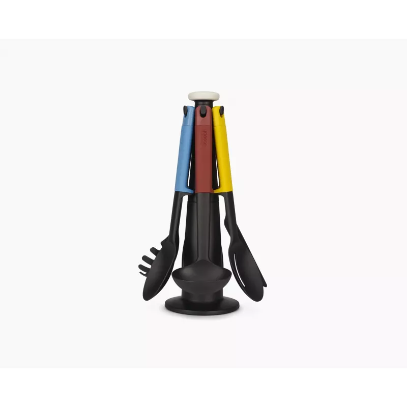 Joseph Joseph Elevate set de 6 utensilios de cocina multicolor con soporte giratorio
