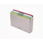 Joseph Joseph Folio Icon juego de 4 tablas de cortar multicolor con estuche de almacenamiento, grafito/plata
