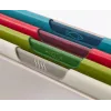 Joseph Joseph Folio Icon juego de 4 tablas de cortar multicolor con estuche de almacenamiento, grafito/plata