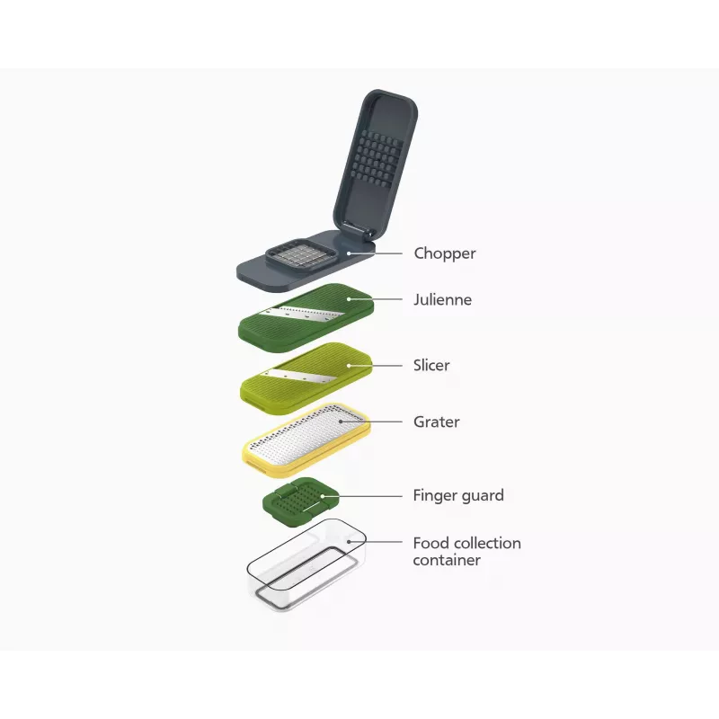 Joseph Joseph Multi-Prep set de preparación de alimentos con bol y 4 cuchillas 20222