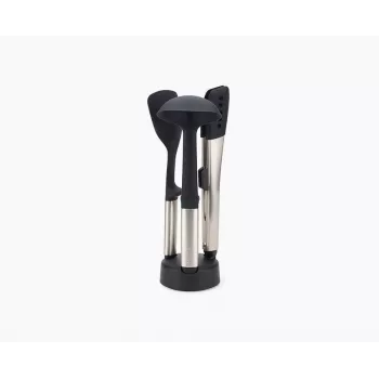 Joseph Joseph Elevate Fusio set de 3 cubiertos de acero inoxidable con soporte compacto