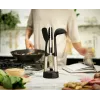 Joseph Joseph Elevate Fusio set de 3 cubiertos de acero inoxidable con soporte compacto