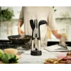 Joseph Joseph Elevate Fusio set de 3 cubiertos de acero inoxidable con soporte compacto