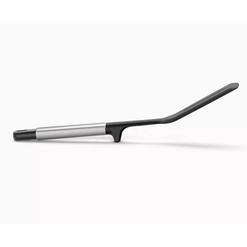 Joseph Joseph Elevate espátula ranurada de acero inoxidable y silicona - negro/gris