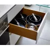 Joseph Joseph Space set de cocina antiadherente cerámica con mango plegable 6 piezas azul